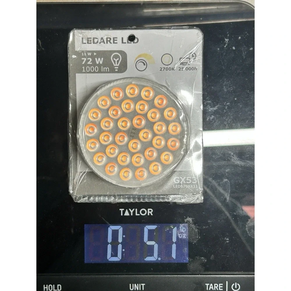 IKEA LEDARE GX53LED Light Bulb 11W 72W 1000LM 2700K Dimmable Discontinued Opened
